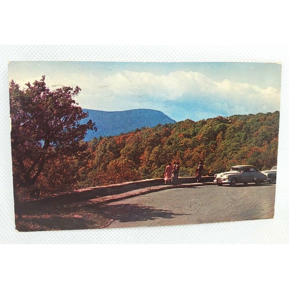 Autumn Color Foliage Presents Stoneyman Mountain Vintage Post Card